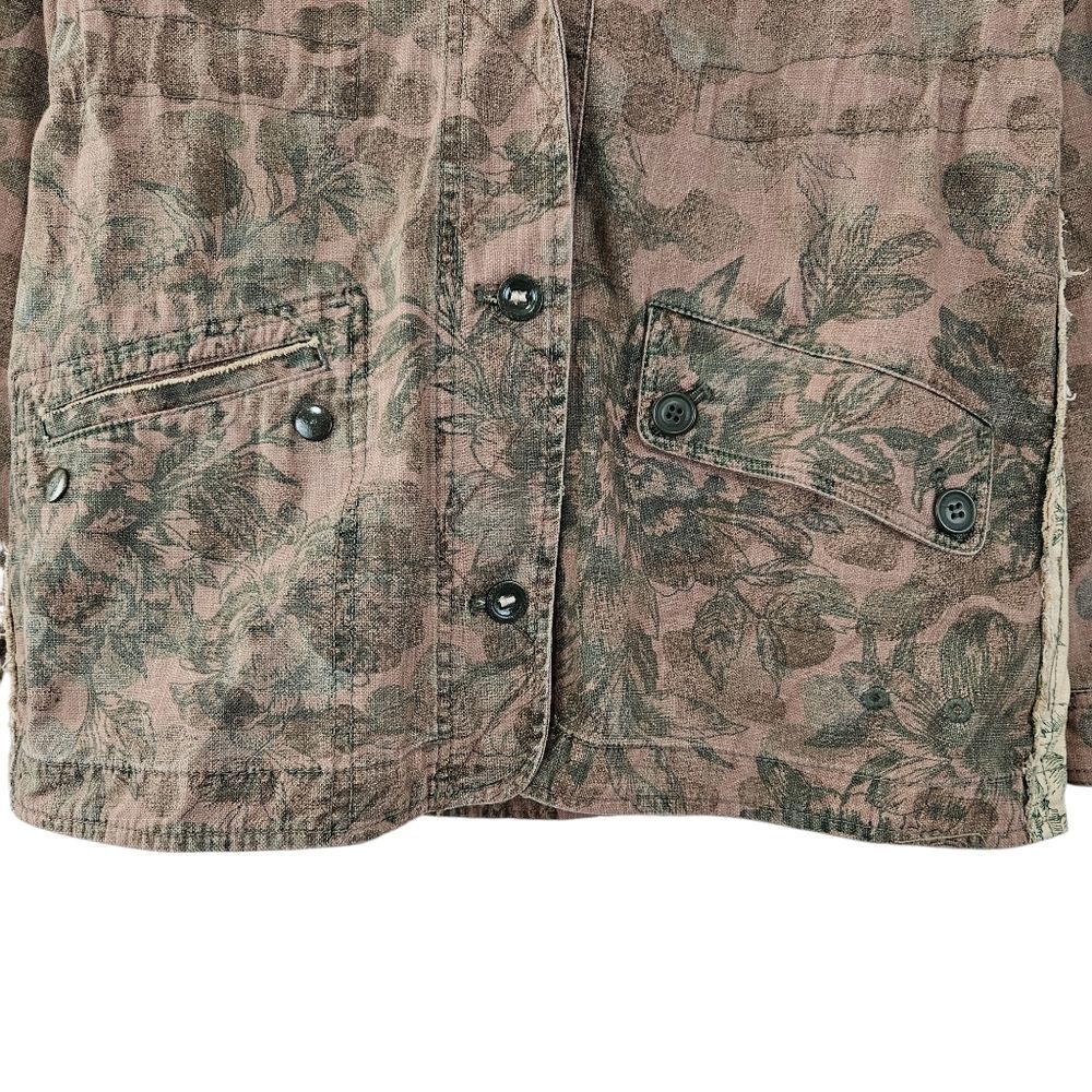 Anthropologie Hei Hei Floral Anorak Botanical Fatigue Jacket womens S - Picture 4 of 10
